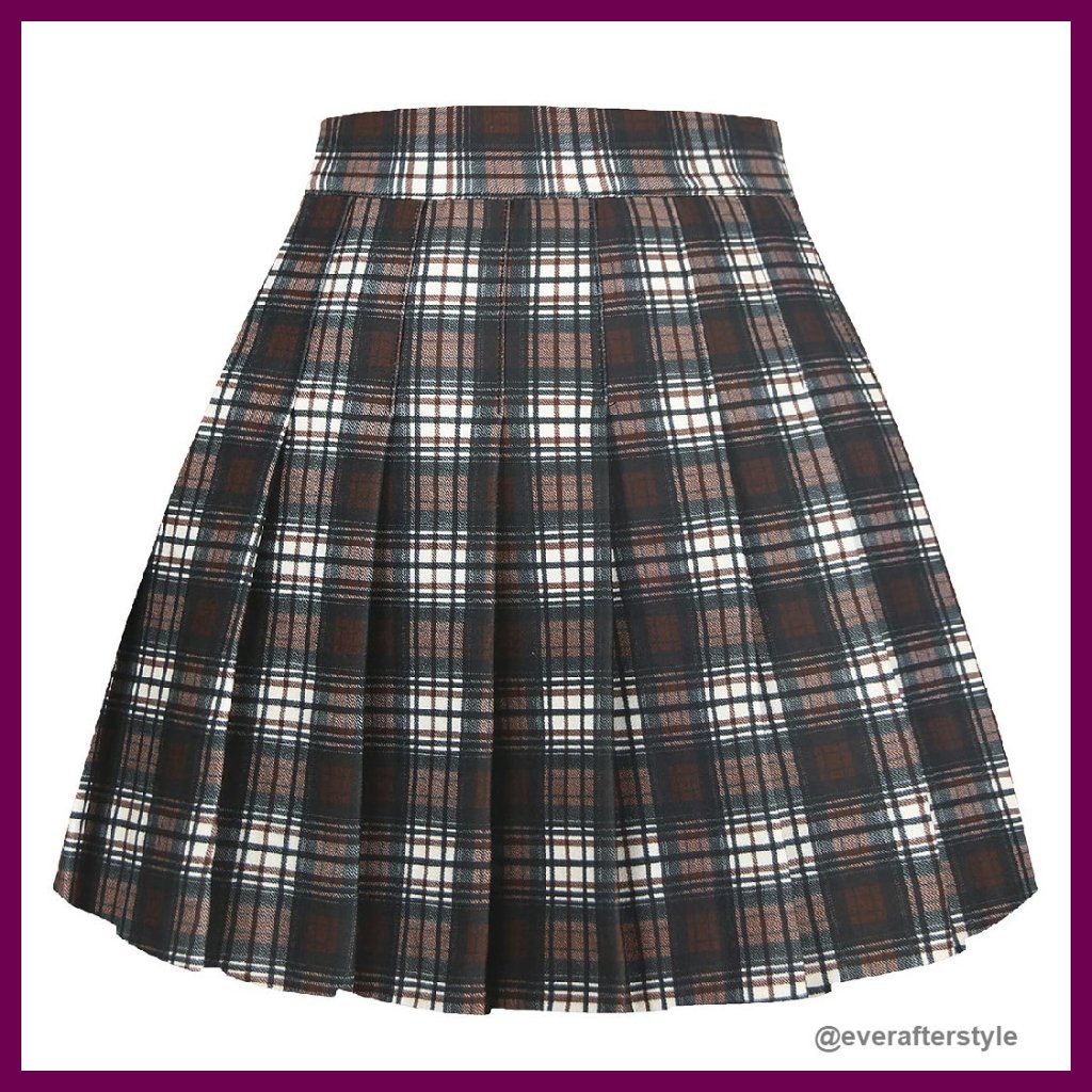 Pleated Skater Skirt High Waist Y2k Chic Versatile Stretchy Mini